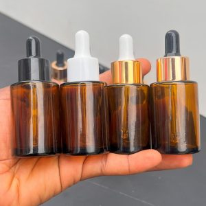 30ml Amber Flat Shoulder Dropper