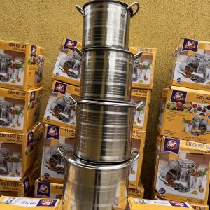 4n1 Stainless Stock Pot Set