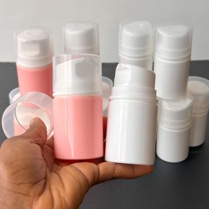 50g White And Pink Airless Jar