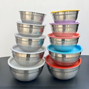 5 in 1 stainless mixing bowl