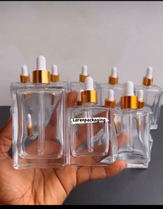Transparent Square dropper in 30ml- 7500 50ml- 8500 100ml-9600 Jars and BottleJPG