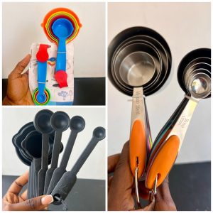 Stainless measuring spoon set