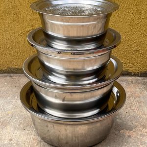 Stainless Bowls With Stainless Cover
